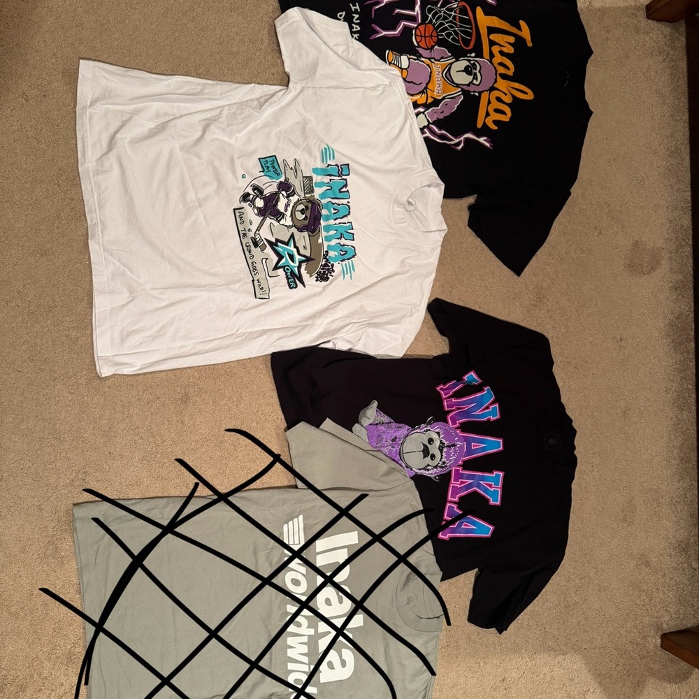 Inaka Graphic T-Shirt Bundle - See Description $15 per shirt